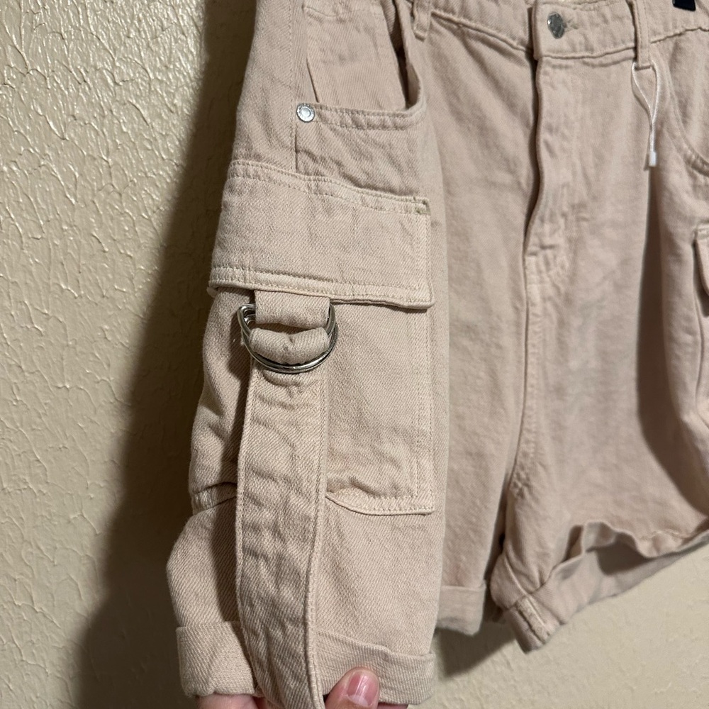 Hustle‎ N Holla Cargo Shorts Size 10 High Waisted - Picture 3 of 8